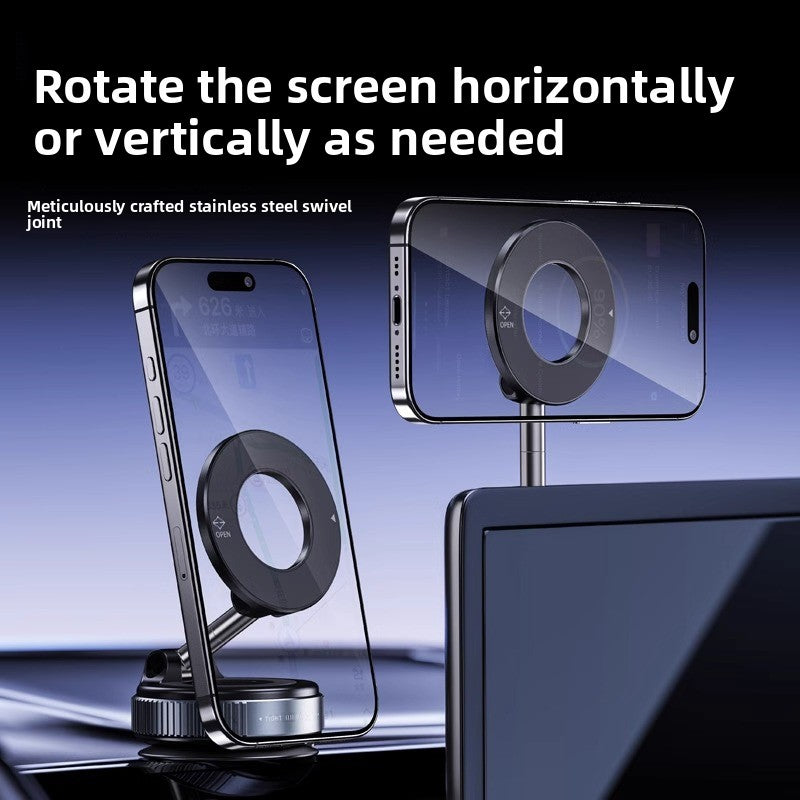 Vacuum Magnetic Car Phone Holder Foldable 360 Adjustable
