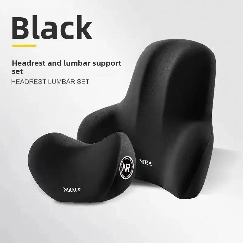 Car Headrest and Lumbar Support Pillow