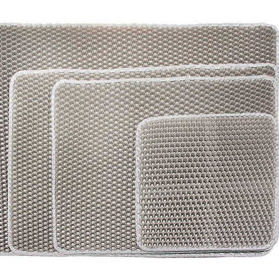 Double-layer thickened cat litter mat