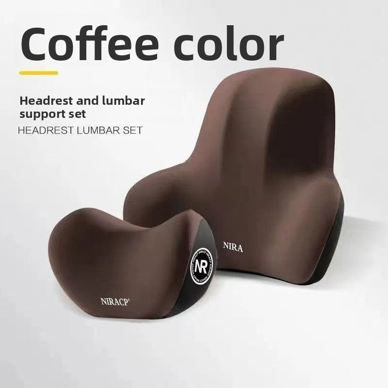Car Headrest and Lumbar Support Pillow